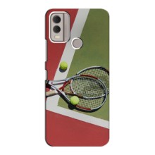 Чехлы с принтом Спортивная тематика для Nokia C22 – Ракетки теннис