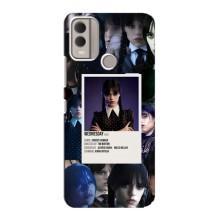 Чехлы Венсдей на Nokia C22 Уэнсдей (AlphaPrint) (коллаж Уэнздей)