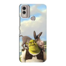 Чехол с мультфильмом Шрек на Nokia C22 – Шрек и осел