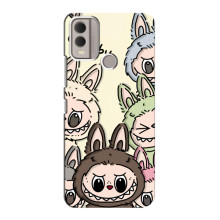 Чехол с Лабубу на Nokia C22 (Коллаж Лабубу)