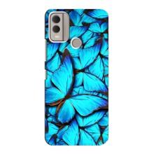 Силиконовый бампер с картинкой животных для Nokia C22 (Крылья бабочек)