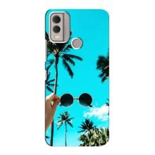 Силиконовый чехол с КАРТИНКАМИ лето для Nokia C22 (AlphaPrint) – Взгляд лето