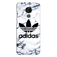 Чехлы Адидас для Nokia C30 (AlphaPrint) (Адидас на мраморе)