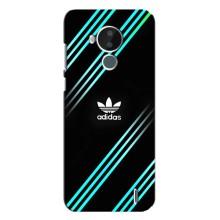 Чехлы Адидас для Nokia C30 (AlphaPrint) (Адидас с полосами)