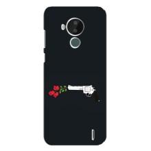 Чехлы (ART) Цветы на Nokia C30 (VPrint) (Неожиданные цветы)