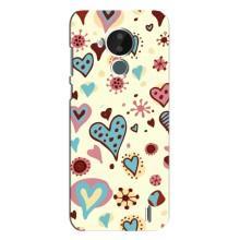 Чехлы для любимой на Нокиа С30 (VPrint) (Сердечки)