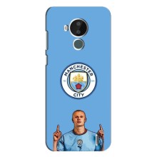 Чехлы с принтом для Nokia C30 Футболист – Холанд Манчестер Сити