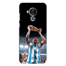 Чехлы Лео Месси Аргентина для Nokia C30 (Счастливый Месси)