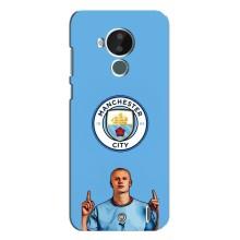Чехлы с футболистом Ерлинг Холанд для Nokia C30 (AlphaPrint) (Холанд Манчестер Сити)