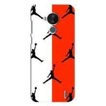 Чехлы для Nokia C30 - с картинкой JORDAN (AlphaPrint) (Лого Джордан)