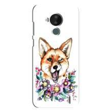 Чехлы с картинкой Лисички для Nokia C30 (VPrint) (Веселая лисичка)