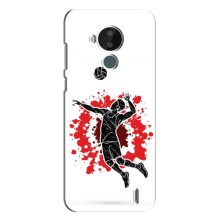 Чохли з прінтом Спортивна тематика для Nokia C30 – Волейболіст