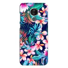 Чехол для Нокиа С30 - с принтом (Дизайнерские) (AlphaPrint) (Красочные цветы)