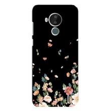Чехол для Нокиа С30 - с принтом (Дизайнерские) (AlphaPrint) (Маленькие цветы)