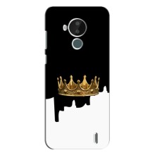 Чехол (Корона на чёрном фоне) для Нокиа С30 – Золотая корона