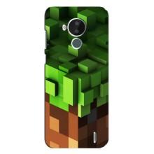 Чехол Майнкрафт на Nokia C30 (AlphaPrint) Minecraft (текстура Майнкрафт)