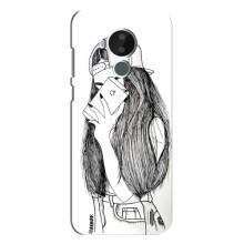 Чехол с печатью для Nokia C30 - (Мода) (AlphaPrint) (Фото девочки)