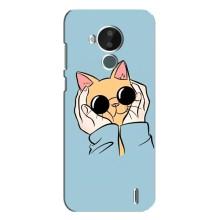 Чехол на Нокиа С30 с Котами (VPrint) (Котик в очках)