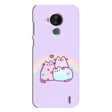 Чехол на Нокиа С30 с Котами (VPrint) (Радужные котики)