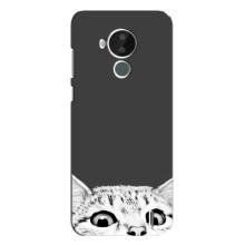 Чехол на Нокиа С30 с Котами (VPrint) (Выглядывает кот)