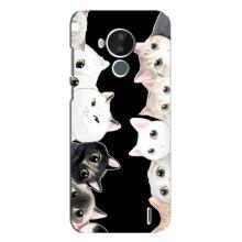 Чехол на Нокиа С30 с Котами (VPrint) (Взгляд котов)