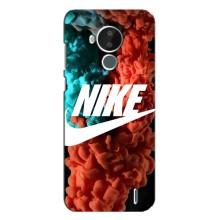 Чехол для Nokia C30 - с принтом Найк (AlphaPrint) (Дымчатый найк)
