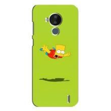 Чехол с Симпсонами для Nokia C30 (VPrint) (Барт Симпсон)