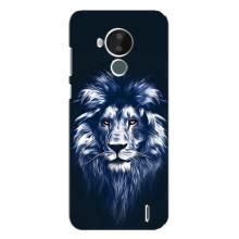 Чехол со Львом для Nokia C30 (VPrint) (Синий Лев)