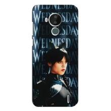 Чехлы Венсдей на Nokia C30 Уэнсдей (AlphaPrint) (Уэнздей кошка)