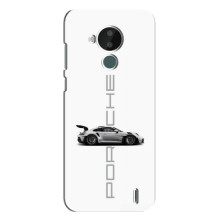 Чохол з авто Порше для Nokia C30 – білий порше