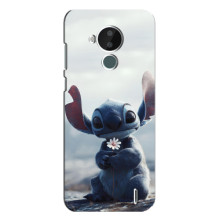 Чохол з малюнком Стіч для Nokia C30 – Стіч з квіткою