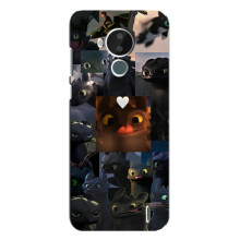 Чехол как приручить дракона на Nokia C30 (Дракон коллаж)