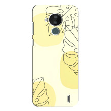Силиконовый чехол с принтом в цветах на Nokia C30
