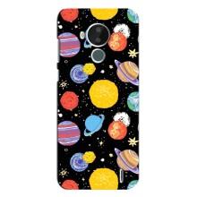 Космические Чехлы для Нокиа С30 (VPrint) (Рисованные планеты)