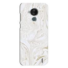 Мраморный чехол на Nokia C30 (VPrint) (Белый мрамор)