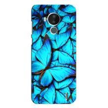 Силиконовый бампер с картинкой животных для Nokia C30 (Крылья бабочек)