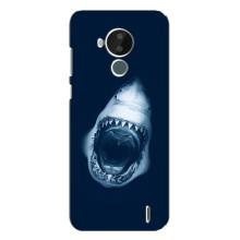 Силиконовый бампер с картинкой животных для Nokia C30 (Пасть Акулы)