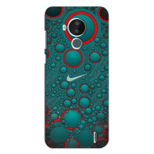 Силиконовый Чехол на Nokia C30 с картинкой Nike (Найк зеленый)