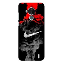Силиконовый Чехол на Nokia C30 с картинкой Nike (Nike дым)
