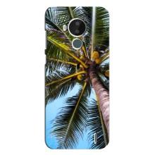 Силиконовый чехол с КАРТИНКАМИ лето для Nokia C30 (AlphaPrint) – Пальма