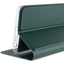 Кожаный чехол-книжка GETMAN Elegant (PU) для Nokia C31 – Зеленый