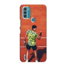 Чехлы с принтом Спортивная тематика для Nokia C31 – Алькарас Теннисист