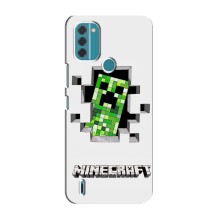 Чохол Майнкрафт на Nokia C31 (AlphaPrint) Minecraft (кріпер Майнкрафт)