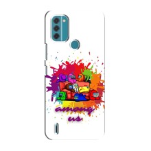 Чохли Амонг Ас для Nokia C31 (AlphaPrint) (Яскравий АмонгАс)