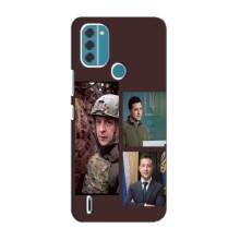 Чехол для Nokia C31 (AlphaPrint - с принтом Зеленского) – Президент