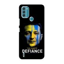 Чехол для Nokia C31 (AlphaPrint - с принтом Зеленского) – В. Зеленский