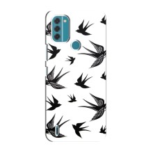 Чохол з пташками на Nokia C31 (VPrint) (Ластівки)