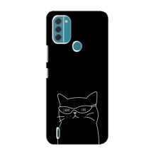 Чохол з малюнком кіт на Nokia C31 (Байдужий кіт)