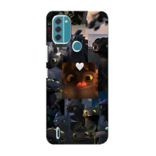 Чехол как приручить дракона на Nokia C31 (Дракон коллаж)