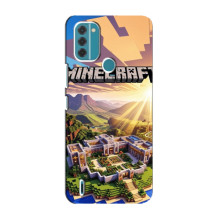 Чехол с картинками Майнкрафт для Нокиа С31 – Minecraft